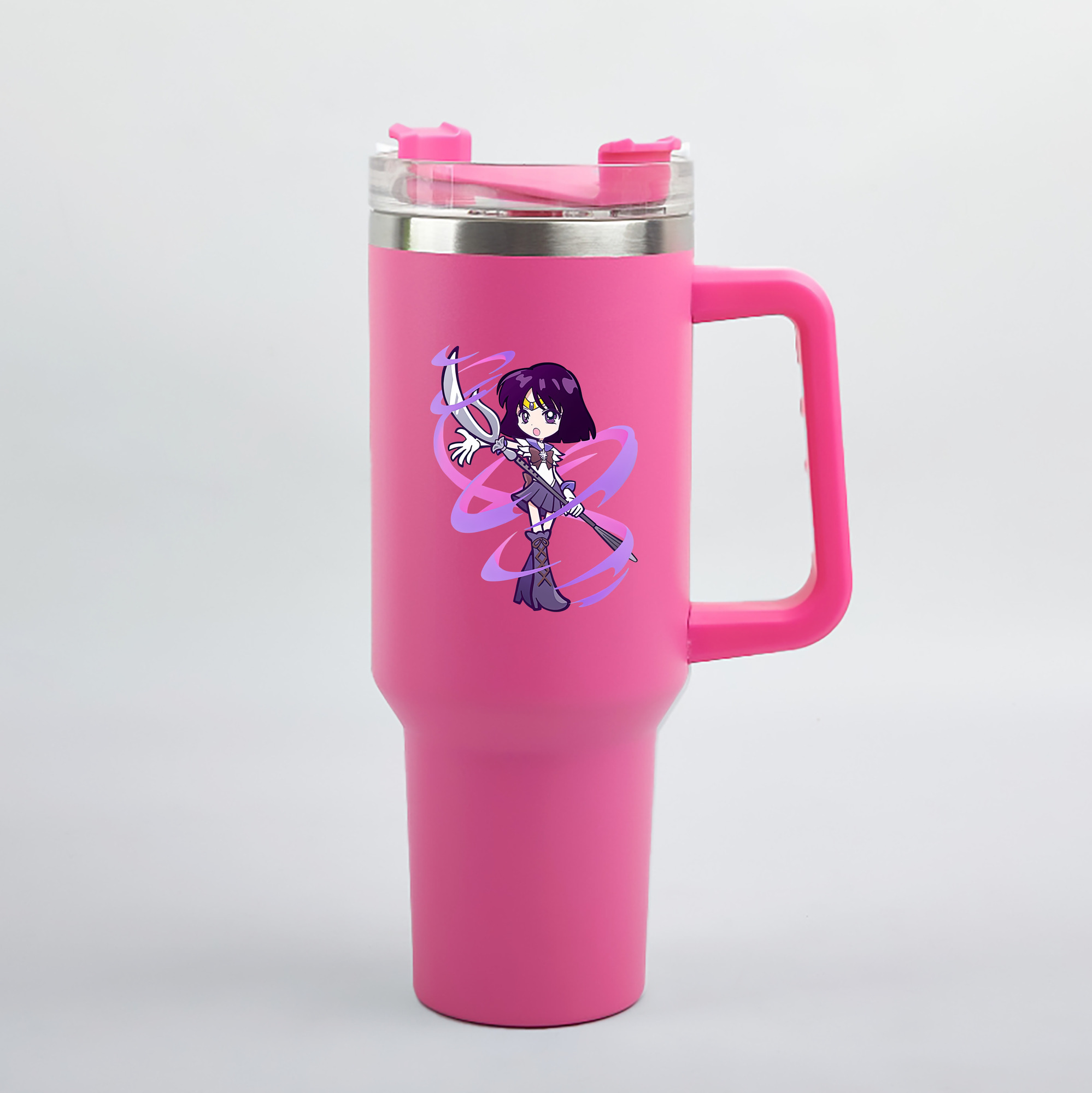 （画像用） 美少女戦士セーラームーン 土萠ほたる Sailor Moon Tomoe Hotaru （セーラーサターン；Sailor Saturn） 1200mL車用タンブラー（カラープリント）